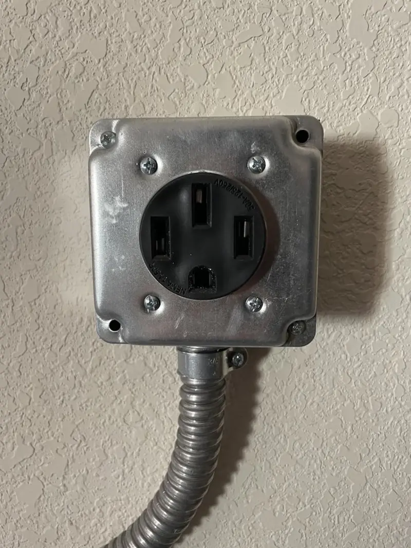 NEMA 14-50 outlet installed for Smart Home Electrical in Wheaton